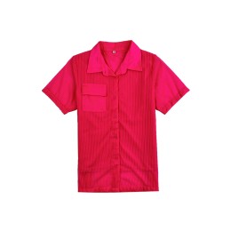 Manufacture Pink Short Sleeve Suit Fashion Style Personal Design Stripe Right Front Chest Pocket Fashion Style Center FA376 Manufacture Pink Short Sleeve Suit Fashion Style Personal Design Stripe Right Front Chest Pocket Fashion Style Center FA376